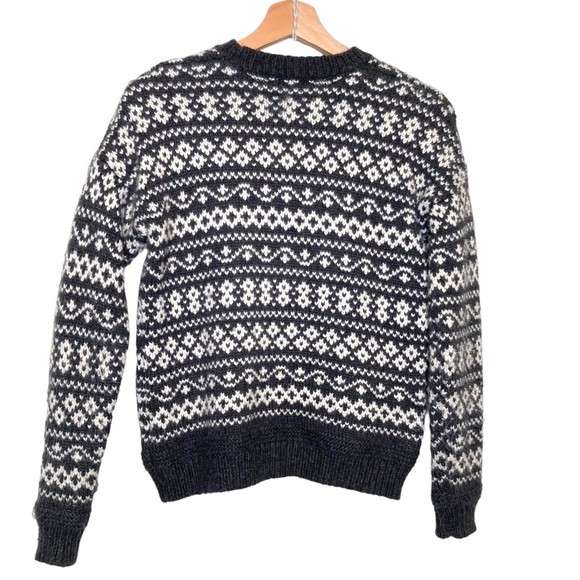 Marine Layer Jill Fair Isle Crewneck Sweater Alpaca Wool Blend Size XS - Picture 4 of 12